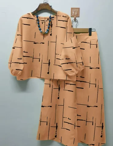 Solid Button Front Casual Co-ords - Khaki