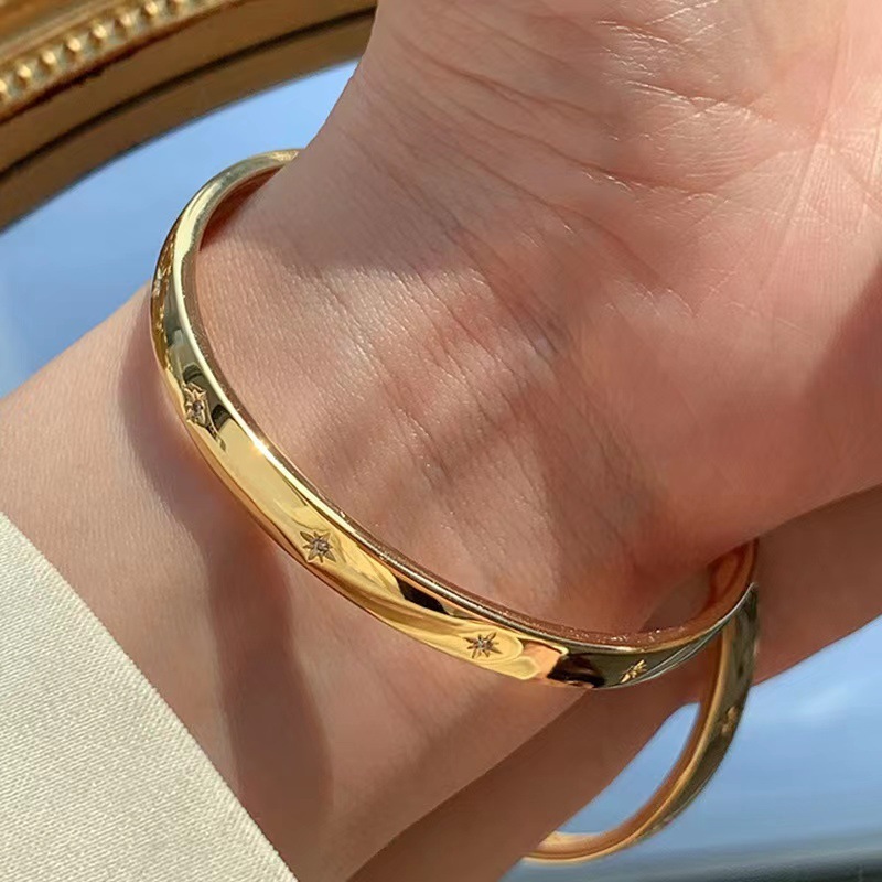 Starlight Wide Face Bracelet For Women