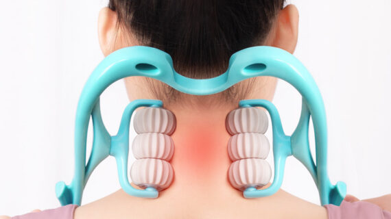 Multifunctional Manual Six-wheel Neck Massager Massage Relieve Roller Massage Tool