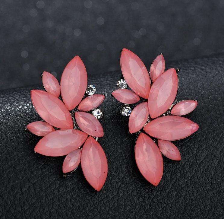 Beautiful exaggerated rhinestone earrings earrings female temperament long earrings ear jewelry