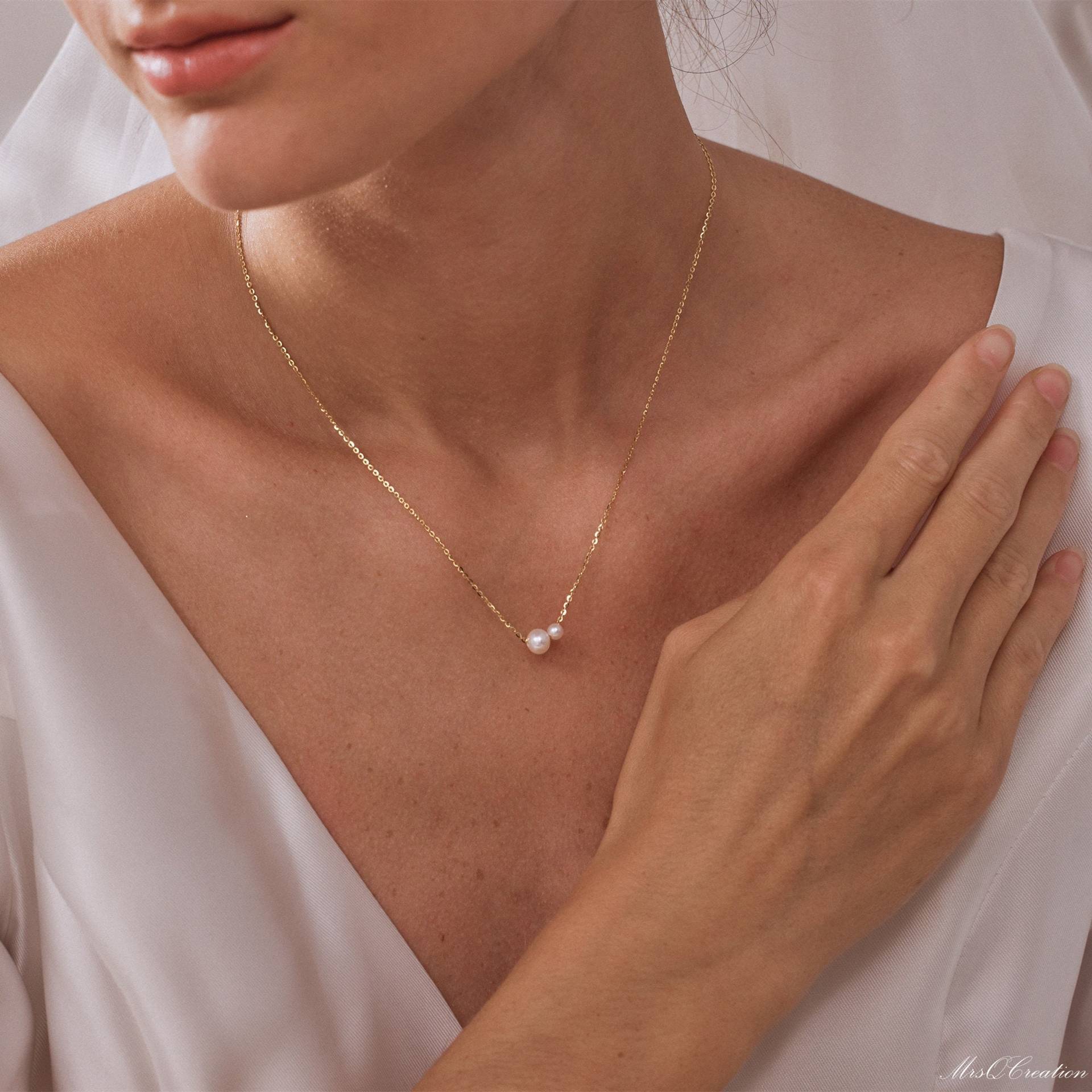 Bohemian Retro Women's 2 Pearl Necklace