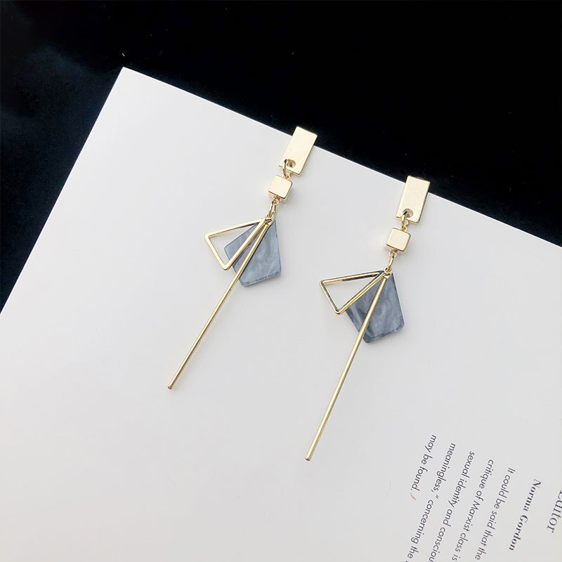 Long style stylish earrings web celebrity earrings with silver needle earrings