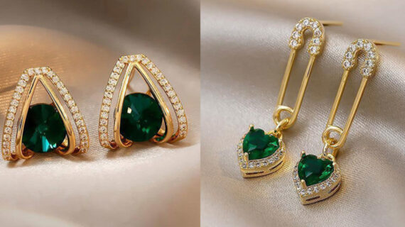 Women's Square Earrings Long Tassel Earrings