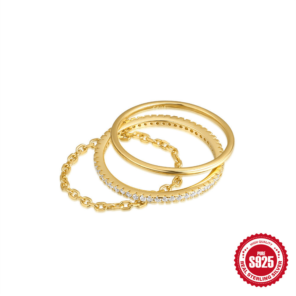 Fashion Personality Simple Bracelet Set Rings Women