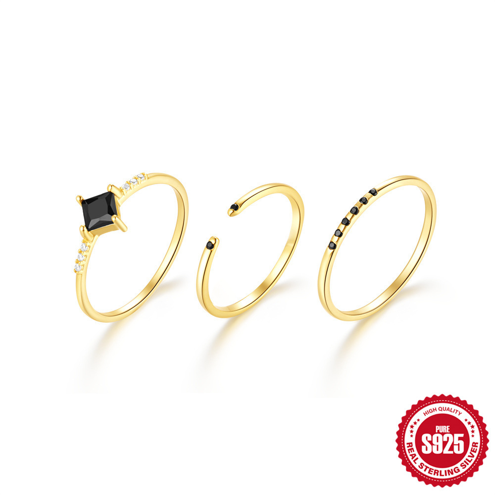 Fashion Personality Simple Bracelet Set Rings Women