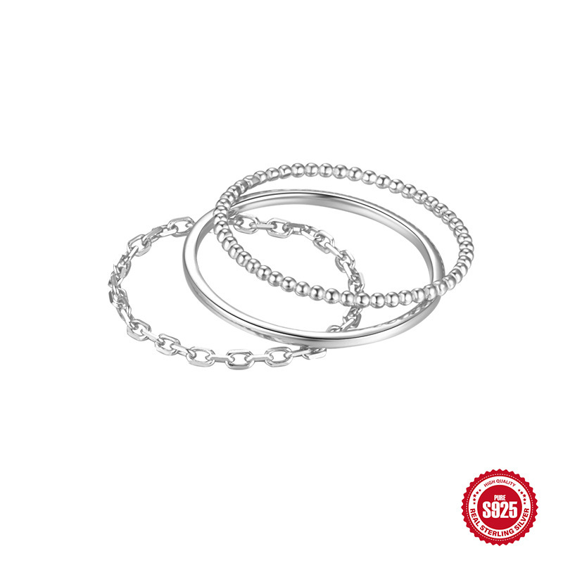 Fashion Personality Simple Bracelet Set Rings Women