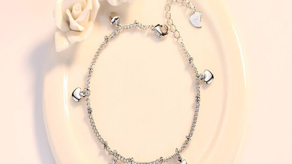 925 Sterling Silver Bracelets For Women Lucky Love Heart Chain Bracelet Jewelry