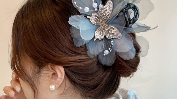 Elegant Bow Stylish Updo Shark Clip Hair Accessory