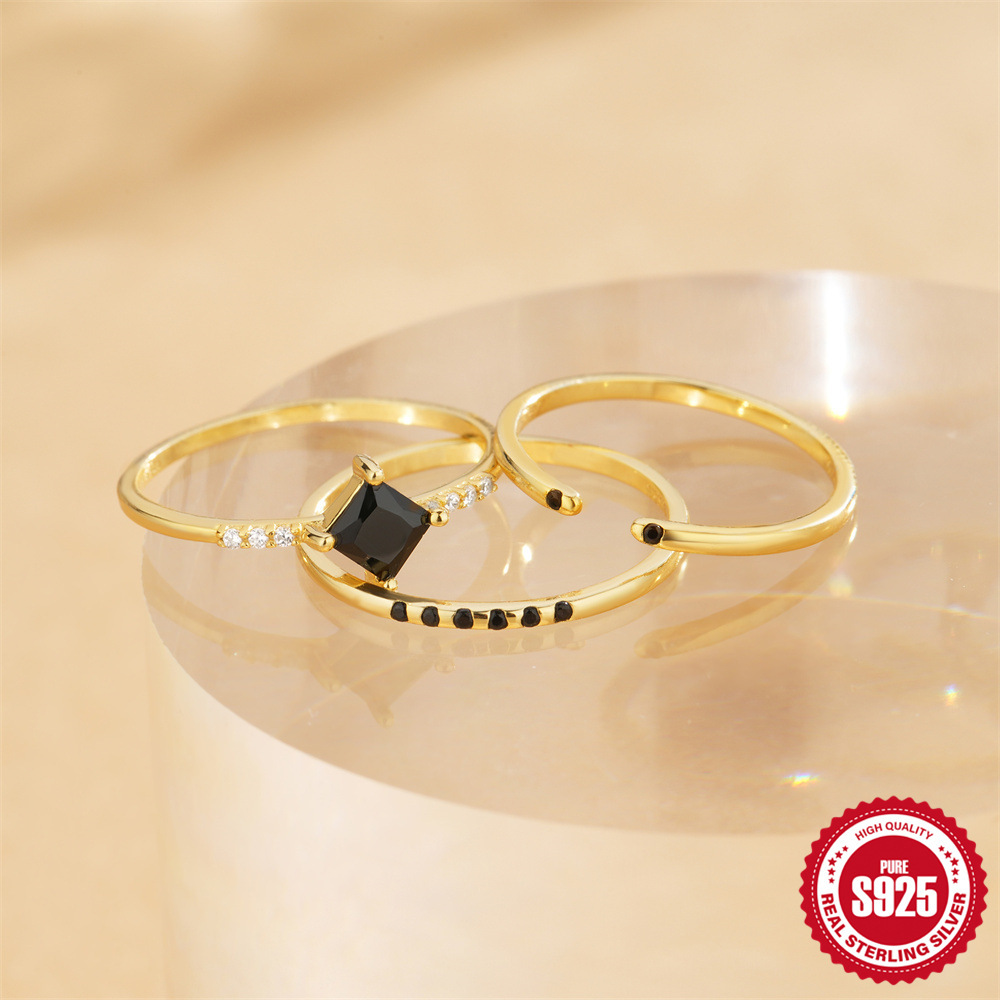 Fashion Personality Simple Bracelet Set Rings Women