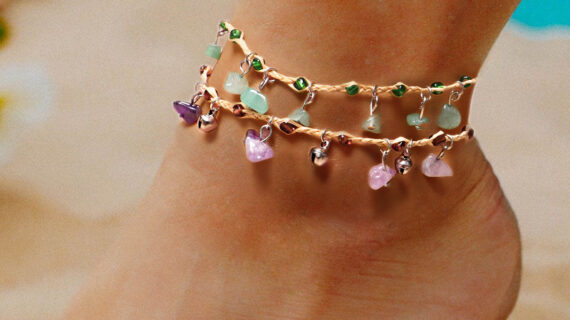 Bohemian Gravel Anklet Bell