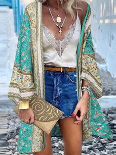 Bohemian Florla Print Kimono