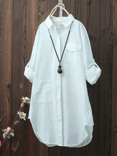 Solid Color Long Sleeve Shirts